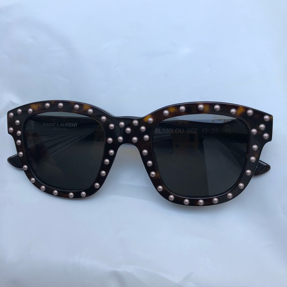 Saint Laurent Studded Unisex Sunglasses